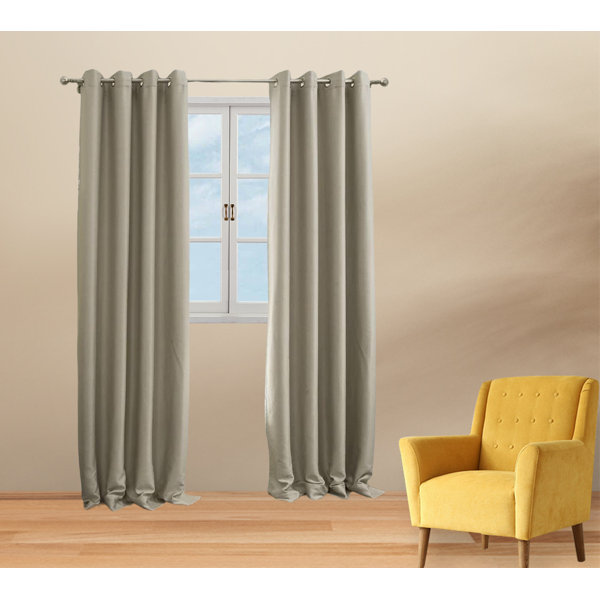 Frifoho Solid Color Rope Ring Top Blackout Curtain Wayfair